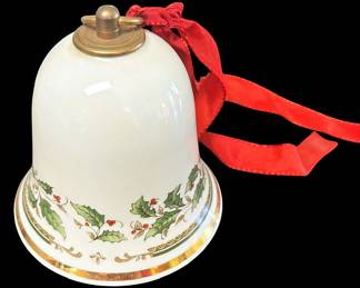 Konitz Holly Porcelain Bell Music Box 