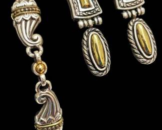 Brighton Silver Gold Tone Jewelry Set 