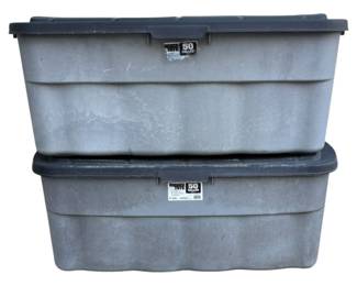 2 Rugged Totes 50 Gallon 