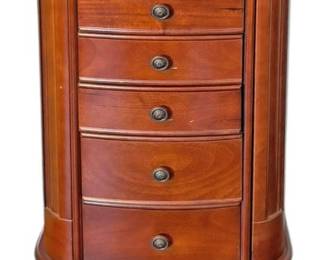 Walnut Jewelry Armoire 