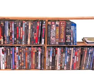 2 Levels of Over 2 Feet of DVDS 