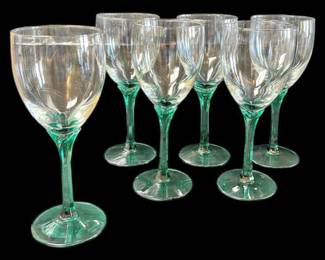 Libbey Domaine Green Stem Glassware 