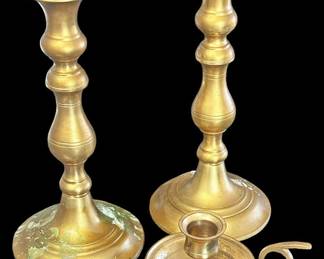 Traditional Brass Candlesticks 