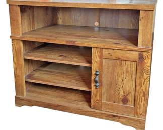 Wood Look Printer StandTable 