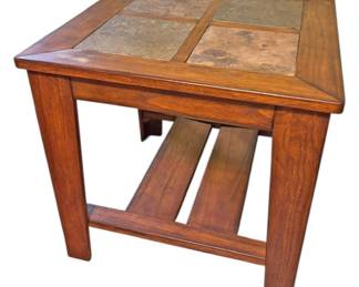 Ashley Toscana Rustic Brown Side Table 