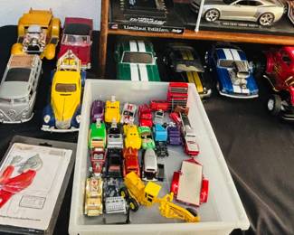 Close-up of Die Cast Cars
