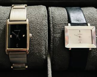 Close-up of Faux Cartier - Peugot Watches