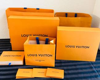 Authentic EMPTY Louis Vuitton Shopping Bags - There is NO Authentic Louis Vuitton items at this sale except these bags.