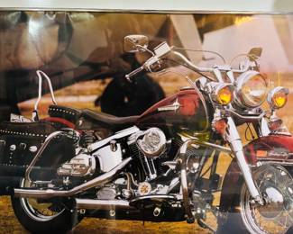 Framed Motorcycle Poster