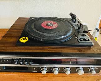 Vintage Record Player / 8-Track Tape Player / Radio