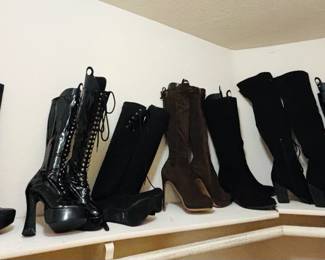 Close-up of Knee High Women's boots - size 7.5