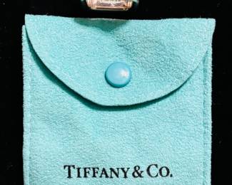 Close-up of Tiffany & Co. Sterling Silver Ring - (Note: Jewelry is NOT kept at the house before or after sale hours)