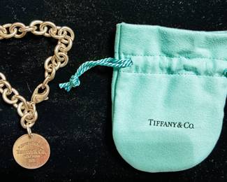 Close-up of Tiffany & Co. Sterling Silver Bracelet - (Note: Jewelry is NOT kept at the house before or after sale hours)