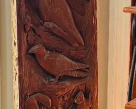 Carved Wood Panel from India