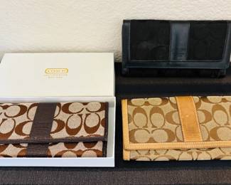 Authentic Coach Wallets
