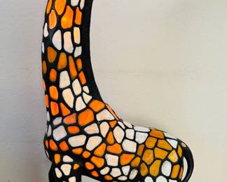 Stained Glass Giraffe Lamp