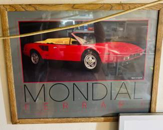 Framed Ferrari Poster