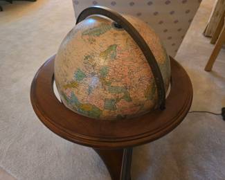 Vtg Replogle lighted globe
