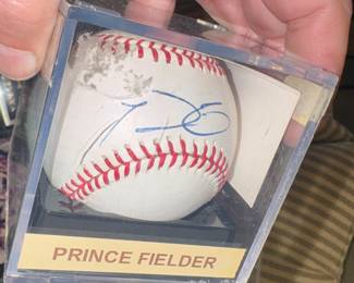 Prince Fielder signed ball