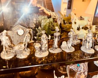 oh my. Pewter figurines Franklin mint.