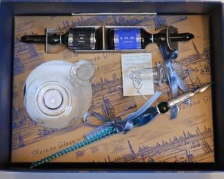 Original Pen Box w/ Working Fountain Pen