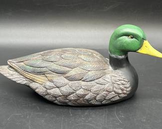 Pottery Mallard Duck Figurine