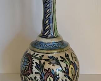 Antique Persian Glazed Pottery Vase