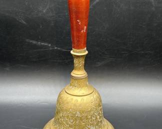 Vintage Embossed Brass Choir Bell