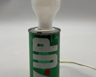 Vintage, Nostalgic 7-UP Can- Made Into a Lamp 
