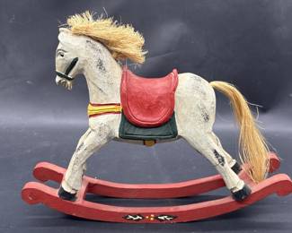 Vintage Rocking Horse Tabletop Decor