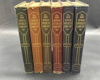 Vtg. 1929 New Human Interest Library, 6 Volume Set