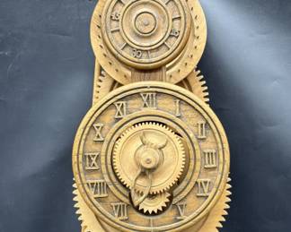 Rustic Chic Wall Mount Woodland Clock