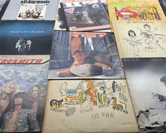 Classic Rock LP's Vinyl Record Albums, as pictured