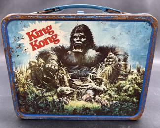 Vintage Metal King Kong Lunchbox
