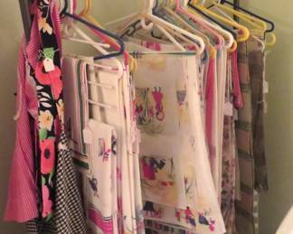 Very clean vintage farm tablecloths.