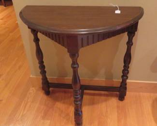 Very detailed woodwork on this 1/2 table.