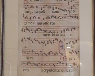 Antique Gregorian Antiphonal.