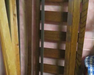 Vintage Mission style full bed frame.