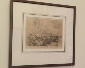 Hard to find etching by Felix Bracquemond.