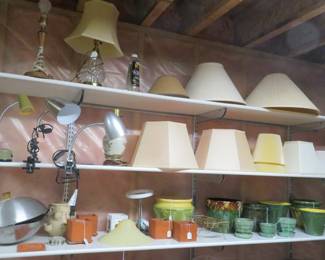 Lamps and shades.