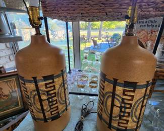 Israeli pottery lamps