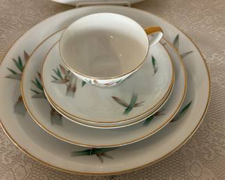 Stunning , rare Noritake China . Service for twelve with serving pieces. Canton.