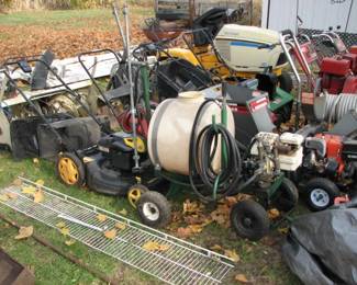 Lots of outdoor power equipment