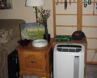 portable air conditioner, another end table
