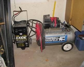 Exide 200amp battery charger portable air compressor