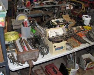 wood vise, tool sharpener and more