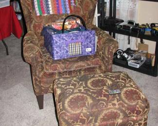 chair with matching ottoman