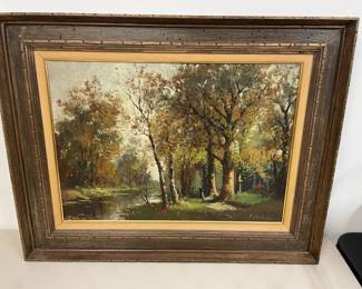 WOODLANDS OIL PAINTING