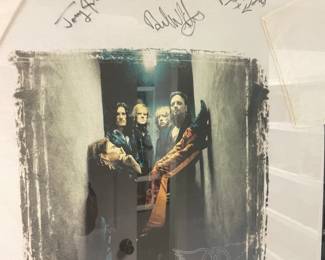 SIGNED AEROSMITH T SHIRT - NINE LIVES TOUR FRAMED