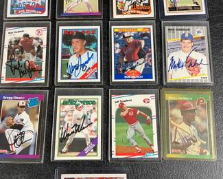 AUTOGRAPHED BASEBALL CARDS